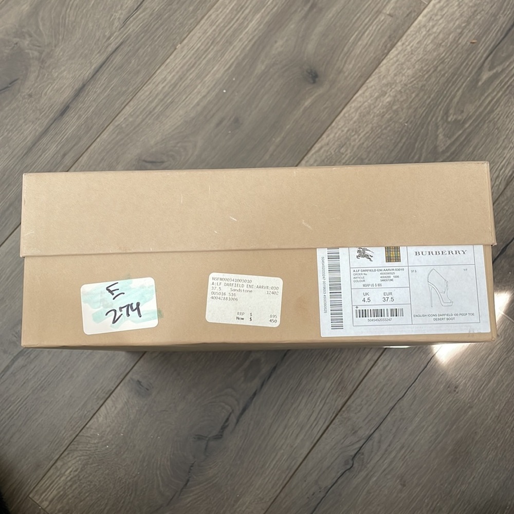 Burberry Darfield 100 Peep Toe Boot - Picture 5 of 5